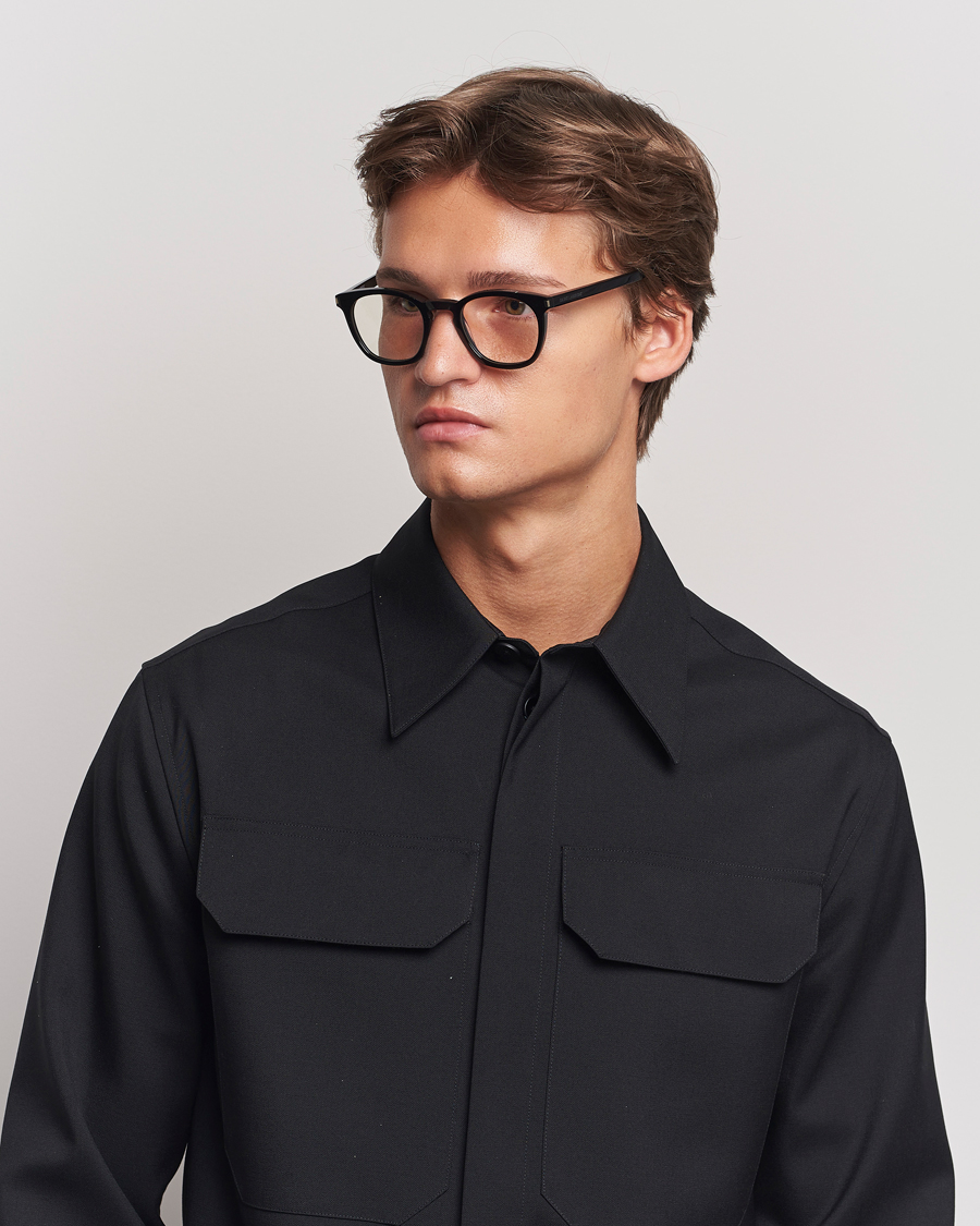 Homme | Lunettes De Soleil | Saint Laurent | SL28 Photochromic Sunglasses Black/Transparent
