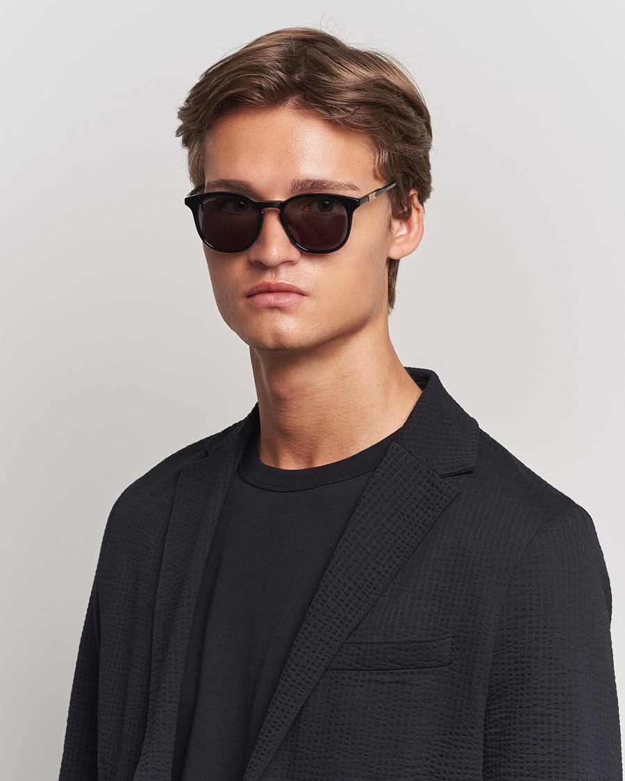 Homme | Gucci GG1157S Sunglasses Black/Grey | Gucci | GG1157S Sunglasses Black/Grey