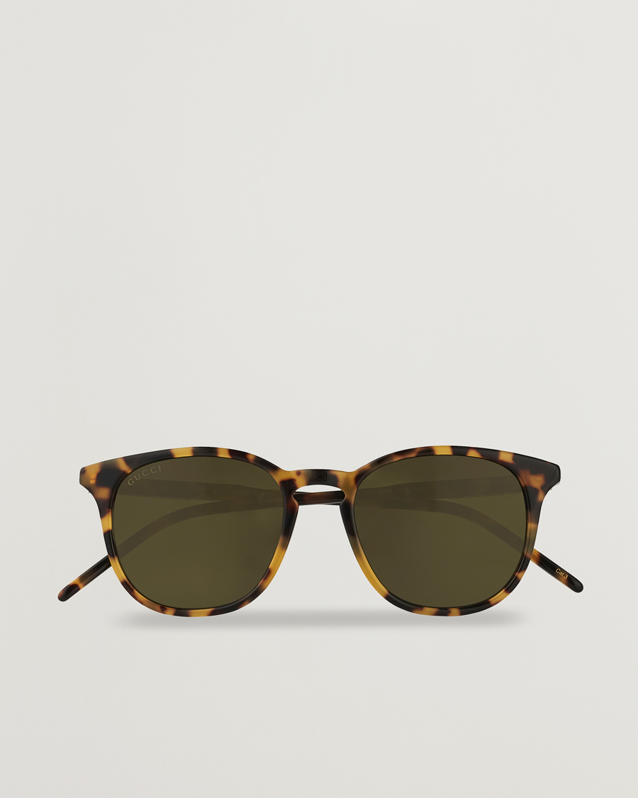 Homme | Gucci GG1157S Sunglasses Havana/Green | Gucci | GG1157S Sunglasses Havana/Green