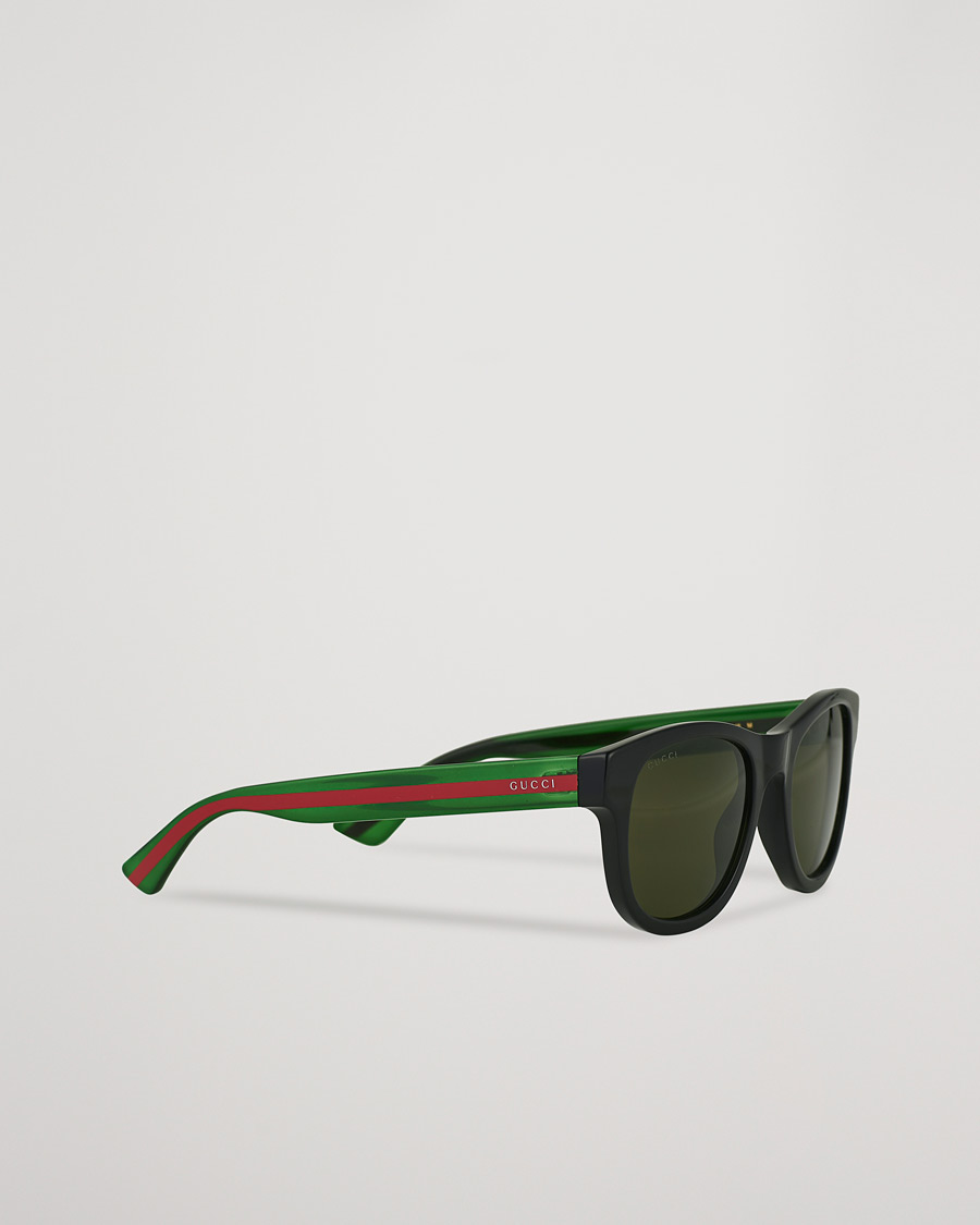 Homme | Gucci GG0003SN Sunglasses Black/Green | Gucci | GG0003SN Sunglasses Black/Green