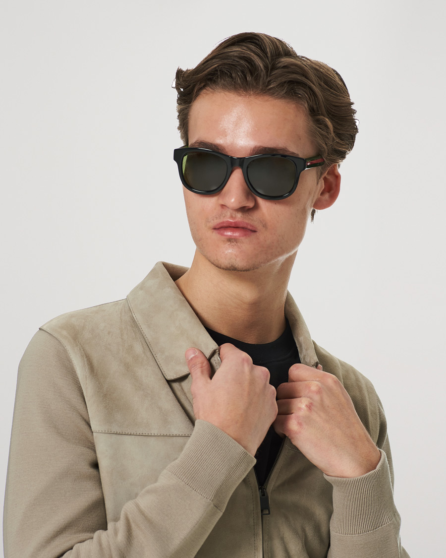 Homme |  | Gucci | GG0003SN Sunglasses Black/Green