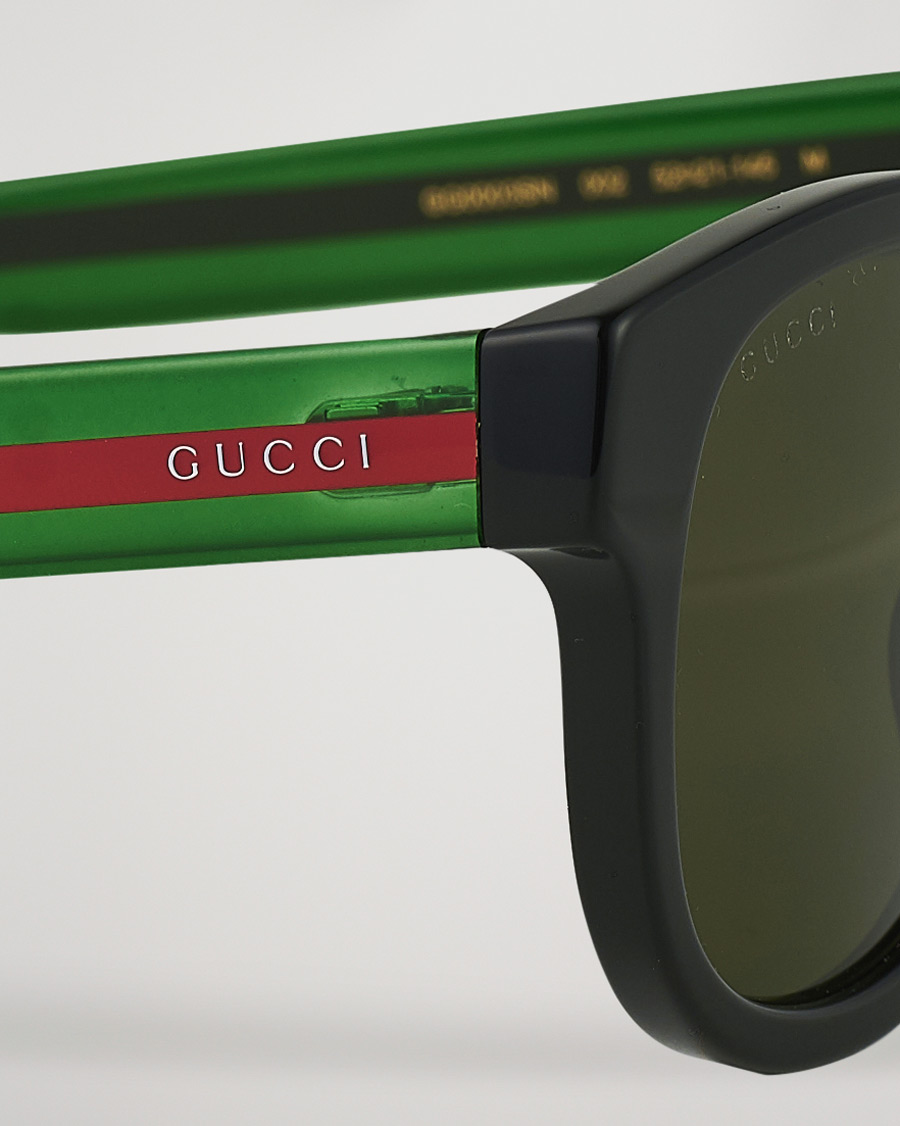 Homme | Gucci GG0003SN Sunglasses Black/Green | Gucci | GG0003SN Sunglasses Black/Green