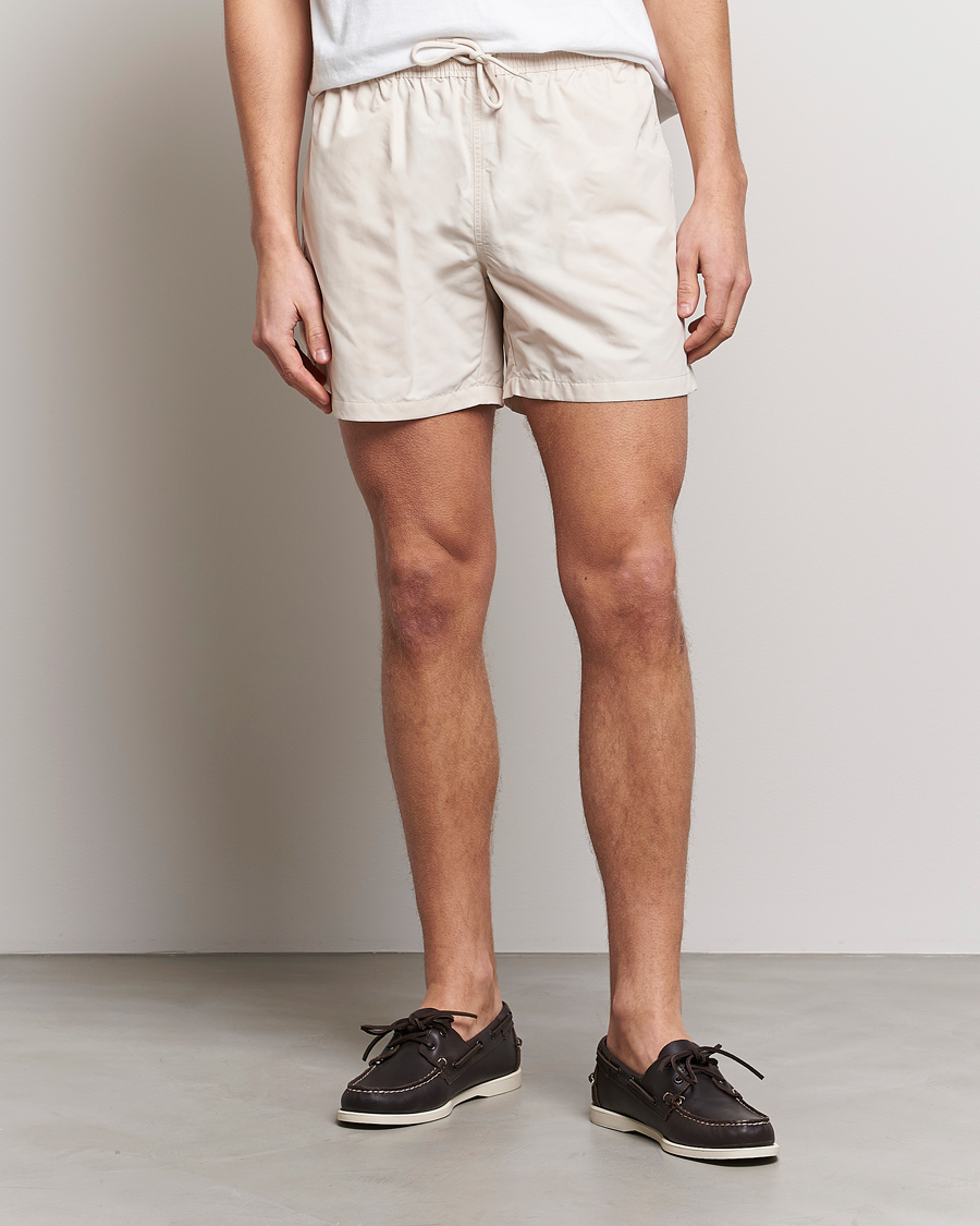Homme | Maillots De Bain | Colorful Standard | Classic Organic Swim Shorts Ivory White