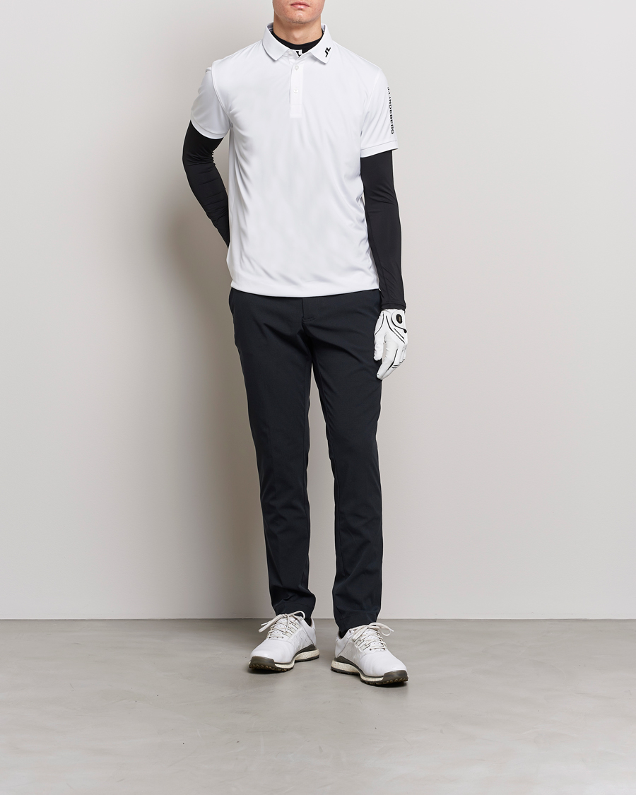 Homme | Polos | J.Lindeberg | Regular Fit Tour Tech Stretch Polo White