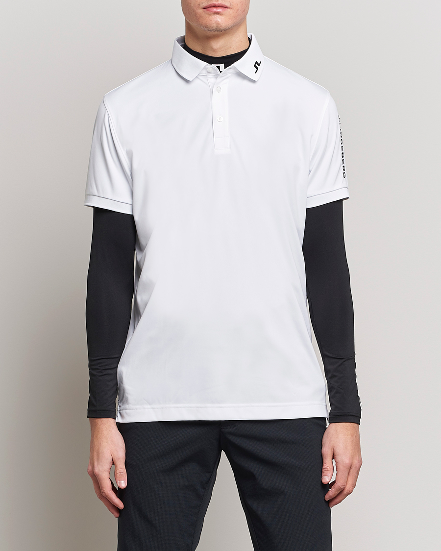 Homme | Polos | J.Lindeberg | Regular Fit Tour Tech Stretch Polo White