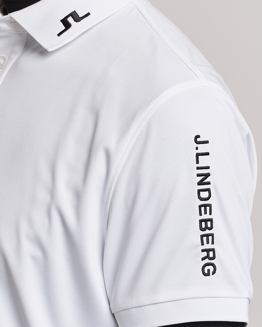 Homme | Polos | J.Lindeberg | Regular Fit Tour Tech Stretch Polo White
