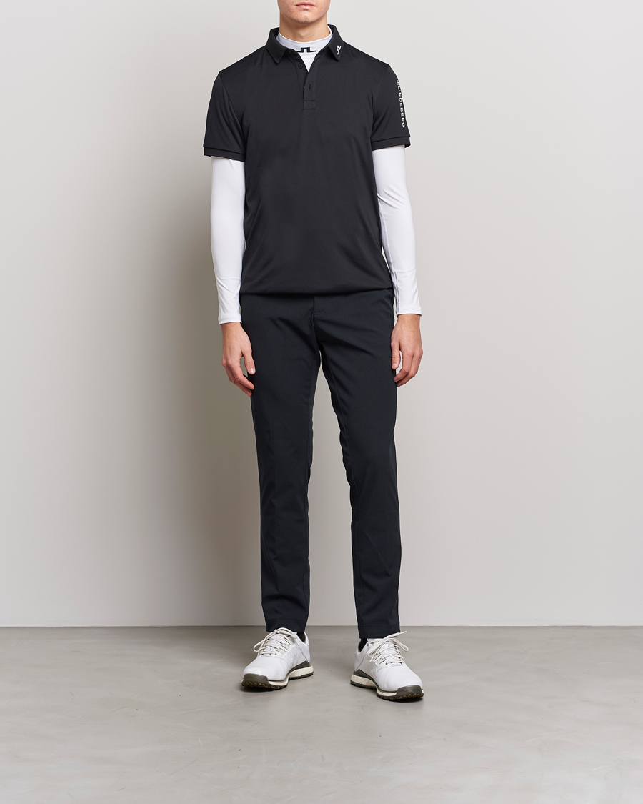 Homme | Polos | J.Lindeberg | Regular Fit Tour Tech Stretch Polo Black
