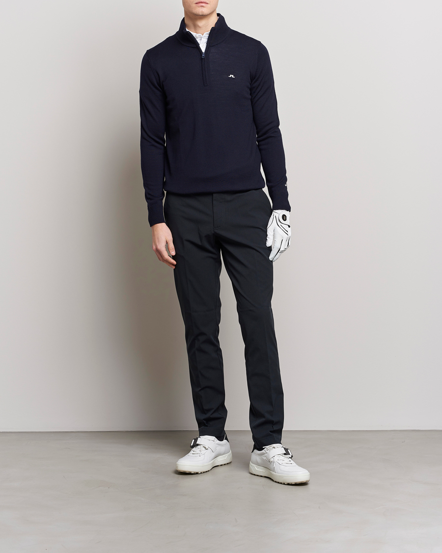 Homme | Pulls Et Tricots | J.Lindeberg | Kian Tour Merino Half Zip Navy