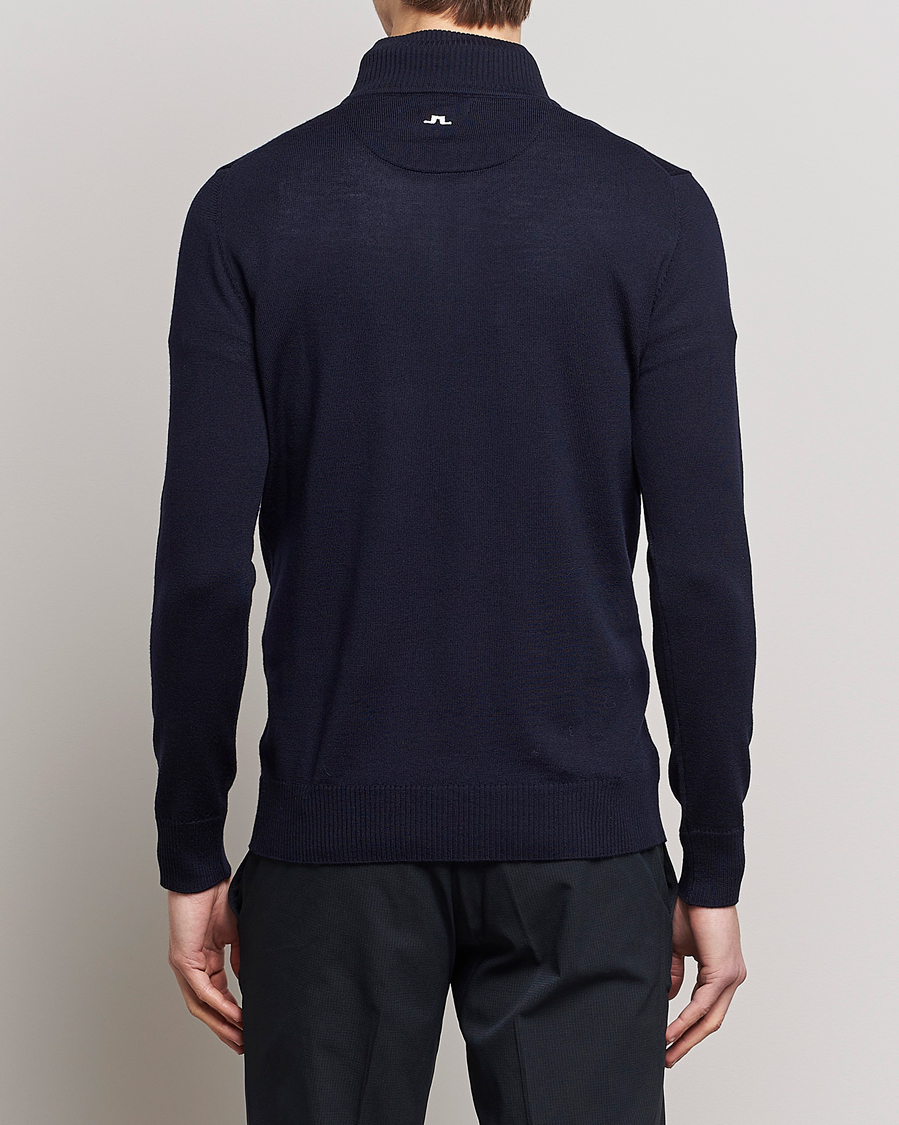 Homme | Pulls Et Tricots | J.Lindeberg | Kian Tour Merino Half Zip Navy