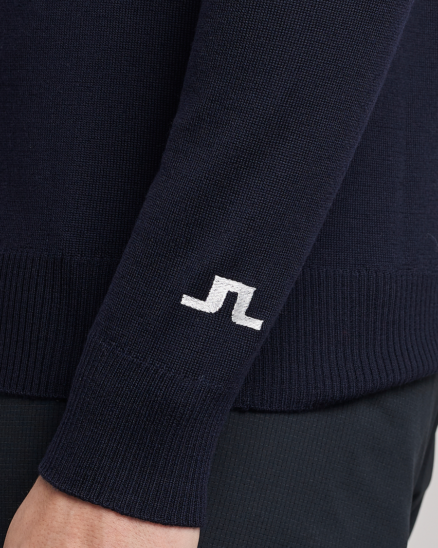 Homme | Pulls Et Tricots | J.Lindeberg | Kian Tour Merino Half Zip Navy