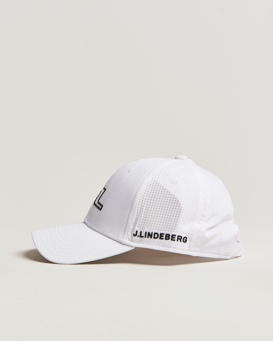 Homme | J.Lindeberg Caden Golf Cap White | J.Lindeberg | Caden Golf Cap White