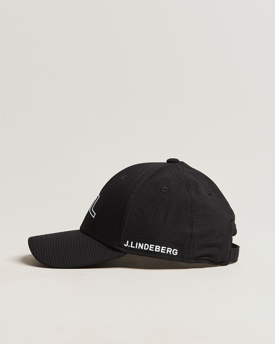 Homme | J.Lindeberg Caden Golf Cap Black | J.Lindeberg | Caden Golf Cap Black