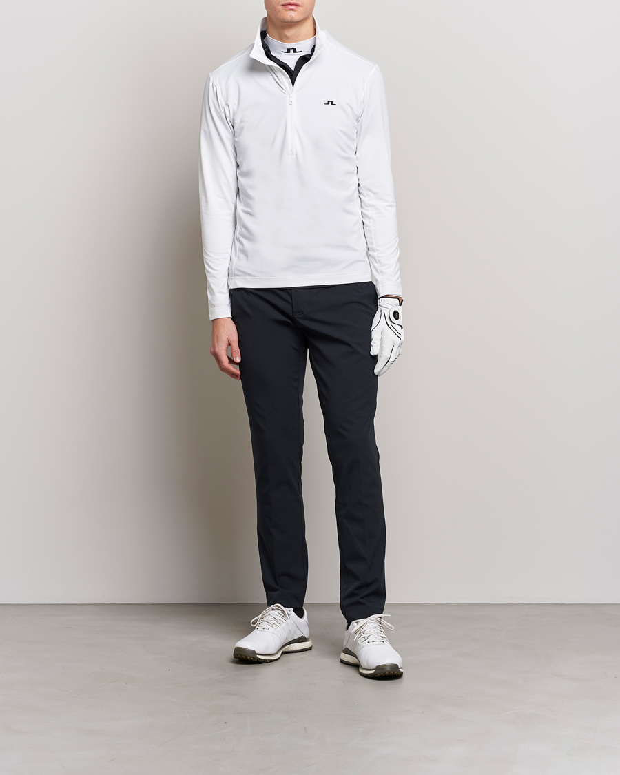 Homme | Pulls Et Tricots | J.Lindeberg | Luke Jersey Half Zip White