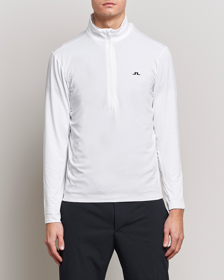 Homme | Pulls Et Tricots | J.Lindeberg | Luke Jersey Half Zip White