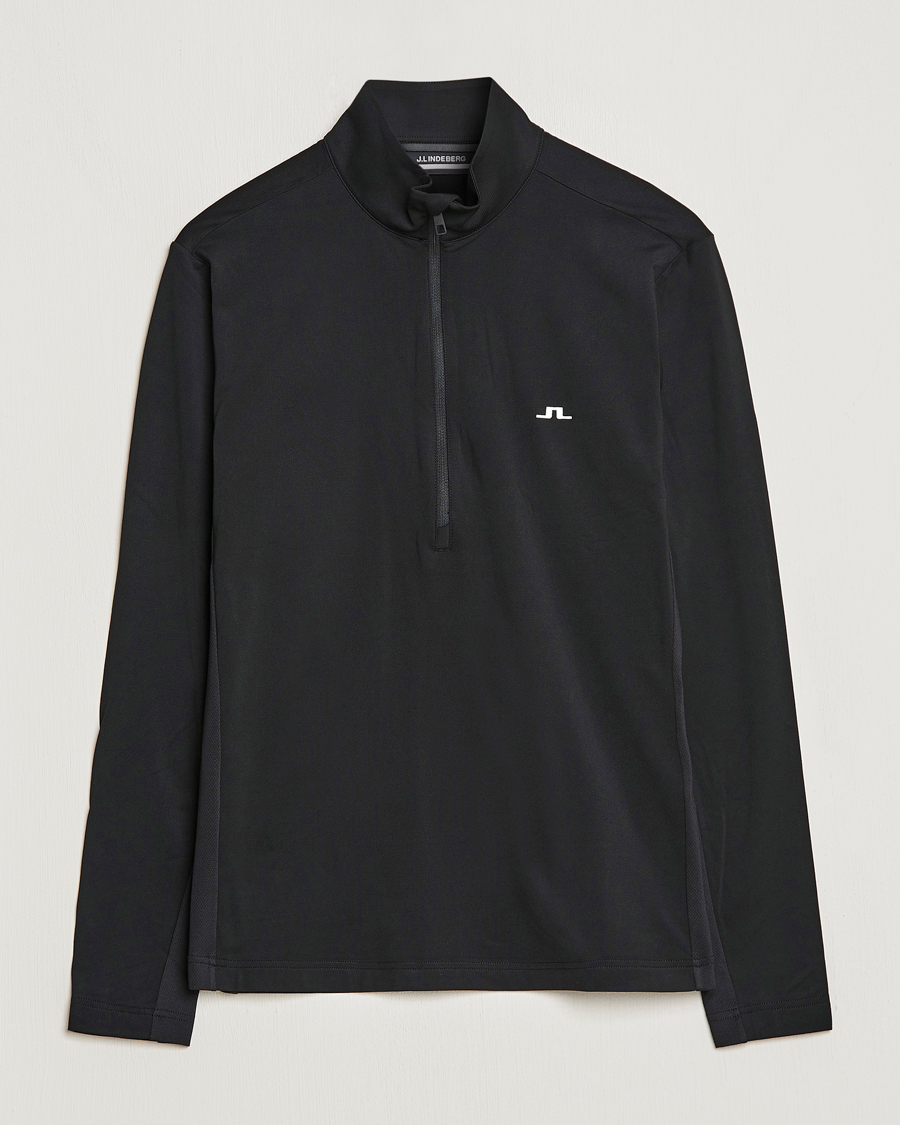 Homme | Pulls Et Tricots | J.Lindeberg | Luke Jersey Half Zip Black