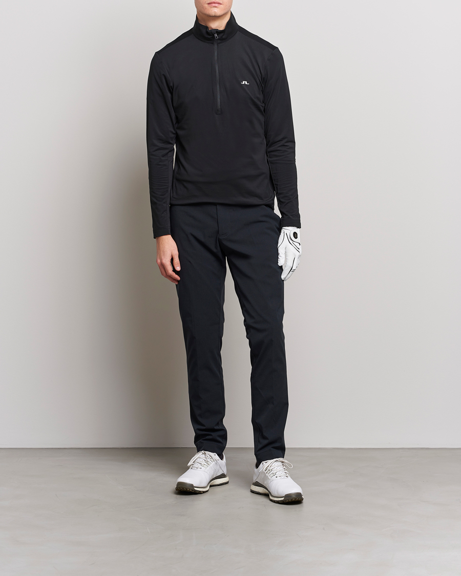 Homme | Pulls Et Tricots | J.Lindeberg | Luke Jersey Half Zip Black