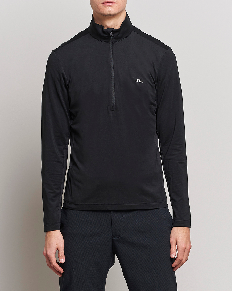 Homme | Pulls Et Tricots | J.Lindeberg | Luke Jersey Half Zip Black