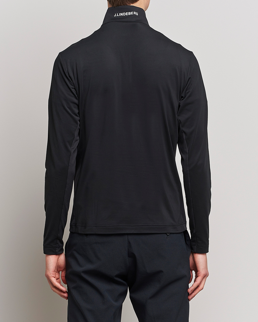 Homme | Pulls Et Tricots | J.Lindeberg | Luke Jersey Half Zip Black