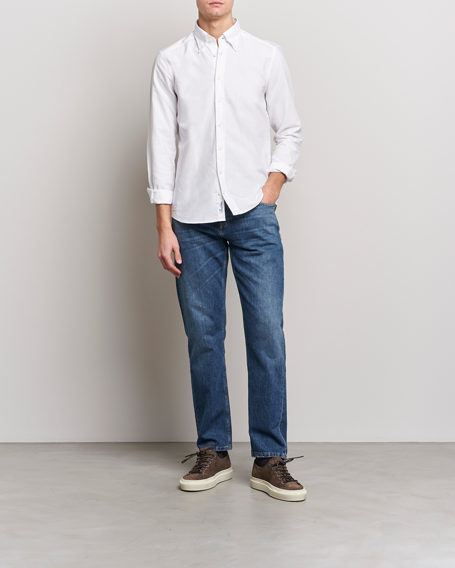 Homme | Chemises | Stenströms | Slimline Oxford Shirt White
