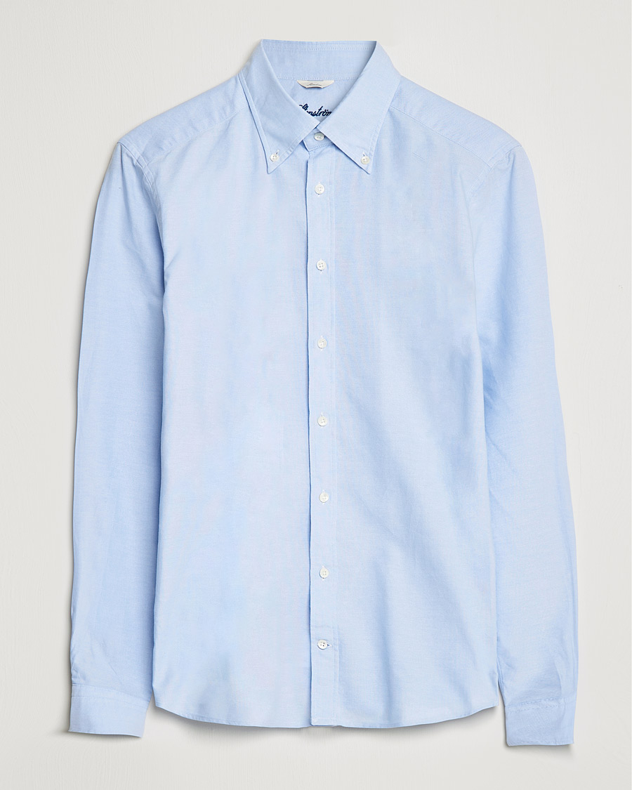 Homme | Chemises | Stenströms | Slimline Oxford Shirt Light Blue