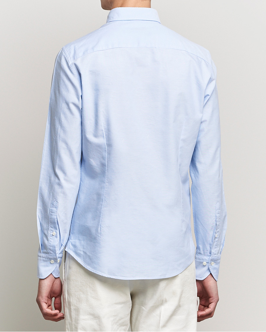 Homme | Chemises | Stenströms | Slimline Oxford Shirt Light Blue