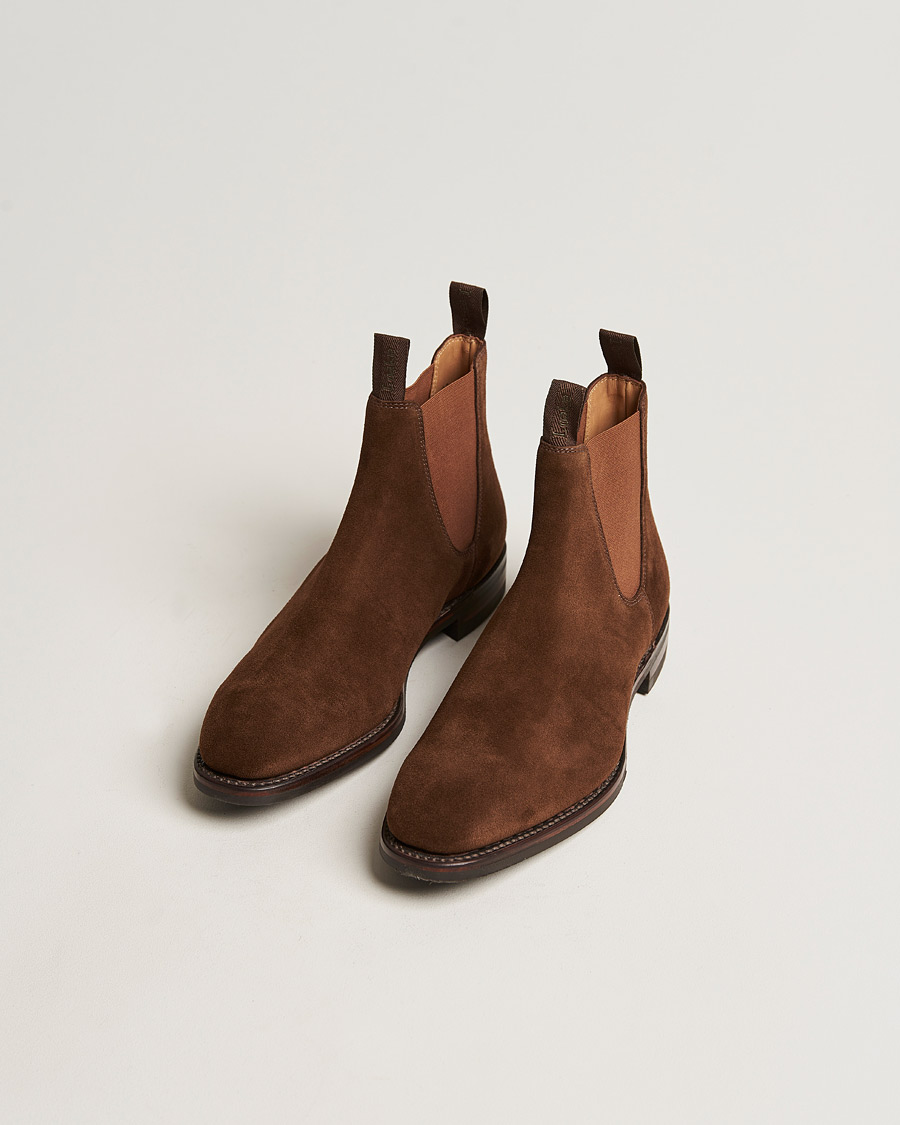 Homme | Loake 1880 | Loake 1880 | Chatsworth Chelsea Boot Tobacco Suede