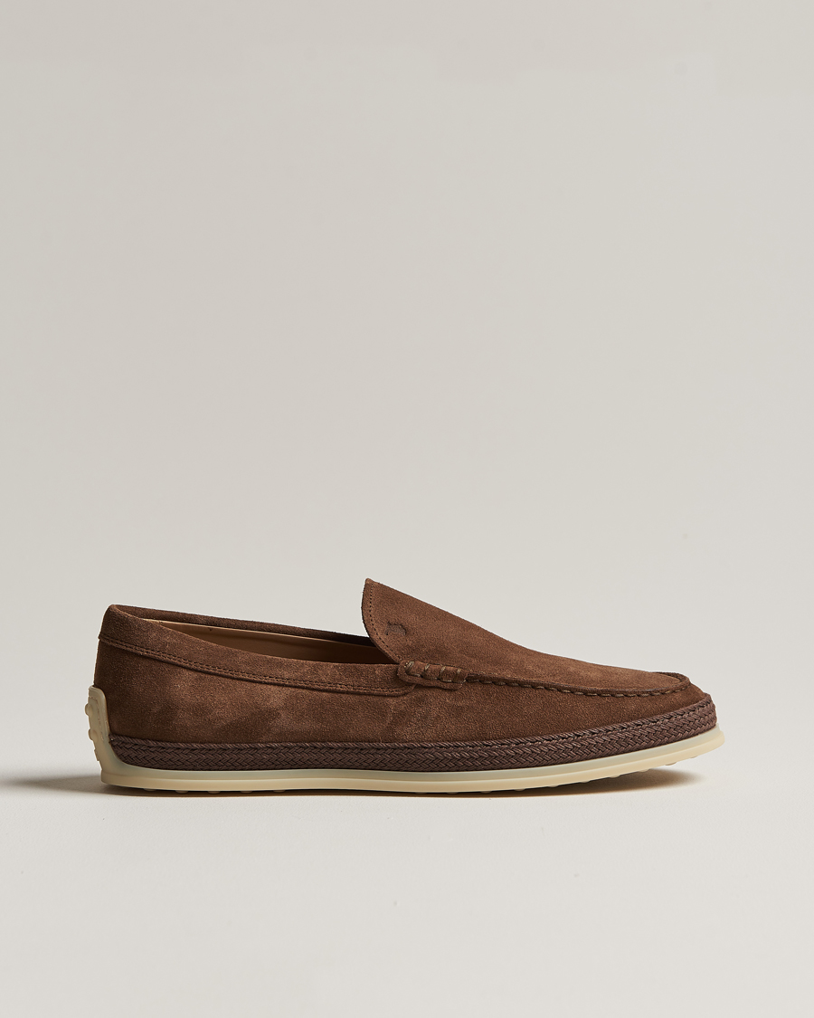 Homme | Tod's Raffia Loafer Brown Suede | Tod's | Raffia Loafer Brown Suede