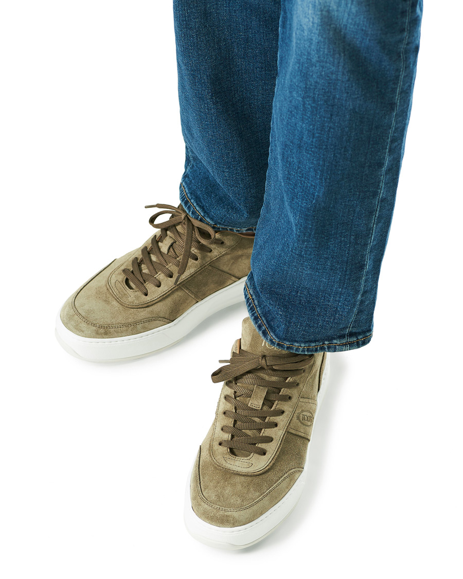 Homme | Tod's Cassetta Alta Sneaker Taupe Suede | Tod's | Cassetta Alta Sneaker Taupe Suede