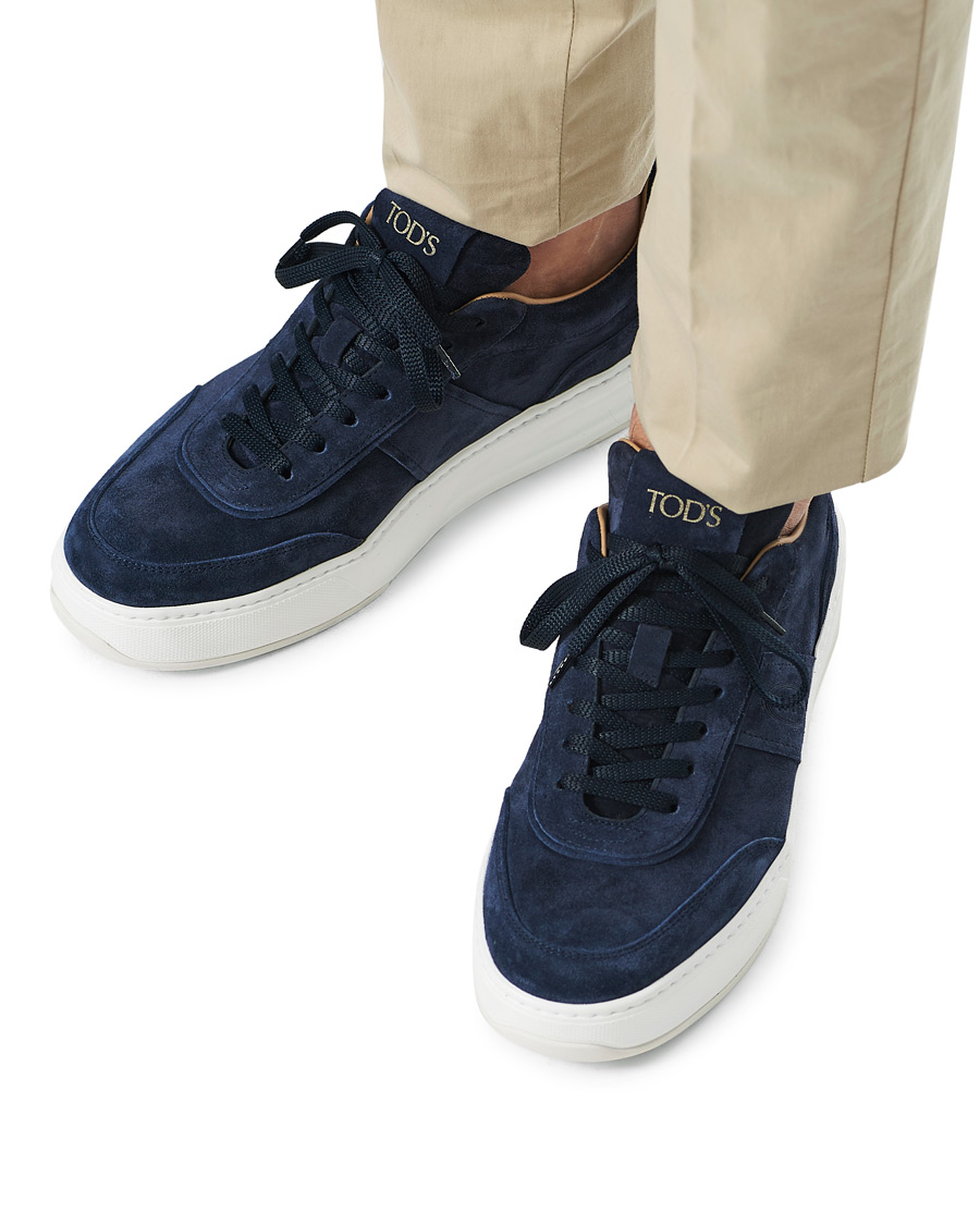 Homme | Tod's Cassetta Alta Sneaker Navy Suede | Tod's | Cassetta Alta Sneaker Navy Suede