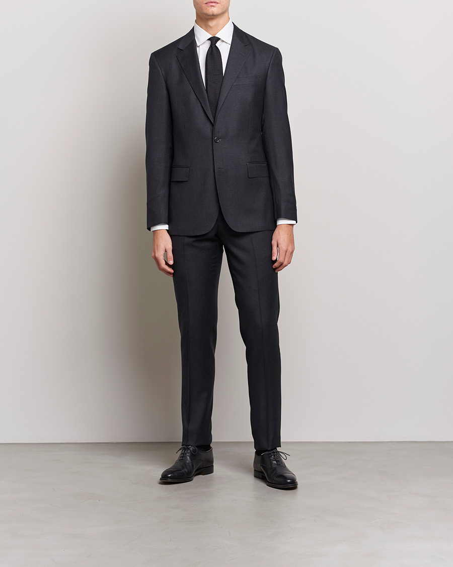 Homme | Costume De Mariage | Polo Ralph Lauren | Classic Wool Twill Suit Charcoal