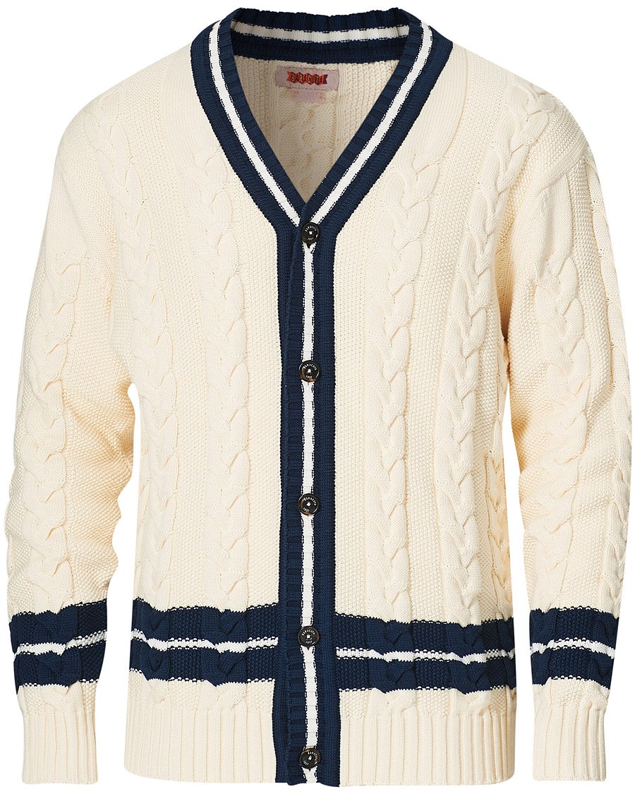 Homme | Pulls Et Tricots | Baracuta | Cotton Cable Cardigan Off White
