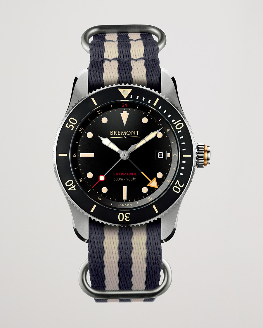 Homme | Bremont S302 Supermarine GMT Nato 40mm Black Dial | Bremont | S302 Supermarine GMT Nato 40mm Black Dial