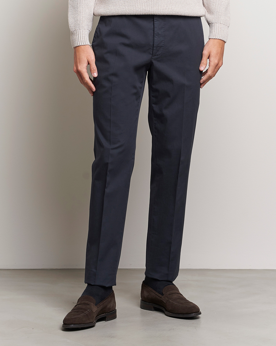 Homme | Pantalons | Incotex | Regular Fit Comfort Chinos Navy