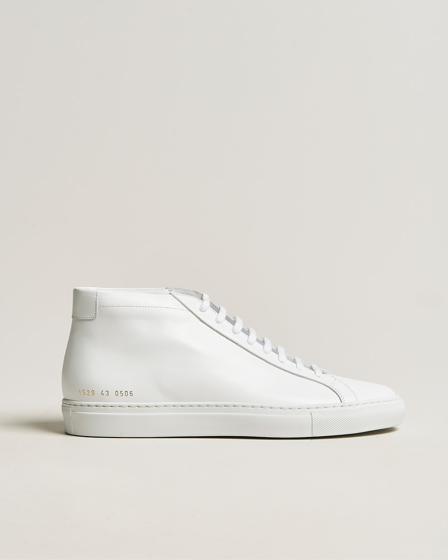 Homme | Common Projects Original Achilles Leather High Sneaker White | Common Projects | Original Achilles Leather High Sneaker White