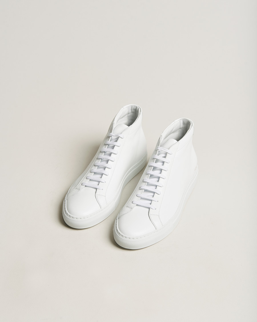 Homme | Common Projects Original Achilles Leather High Sneaker White | Common Projects | Original Achilles Leather High Sneaker White