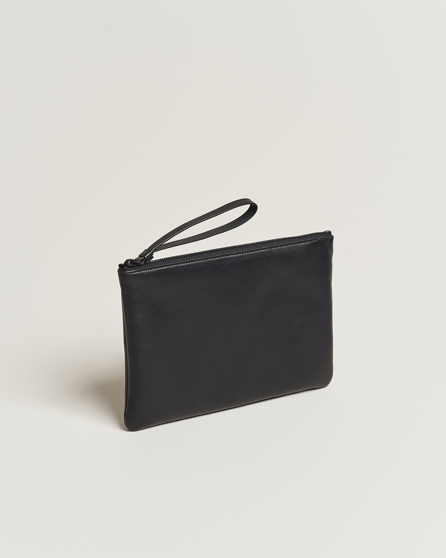 Homme |  | Common Projects | Medium Flat Nappa Leather Pouch Black