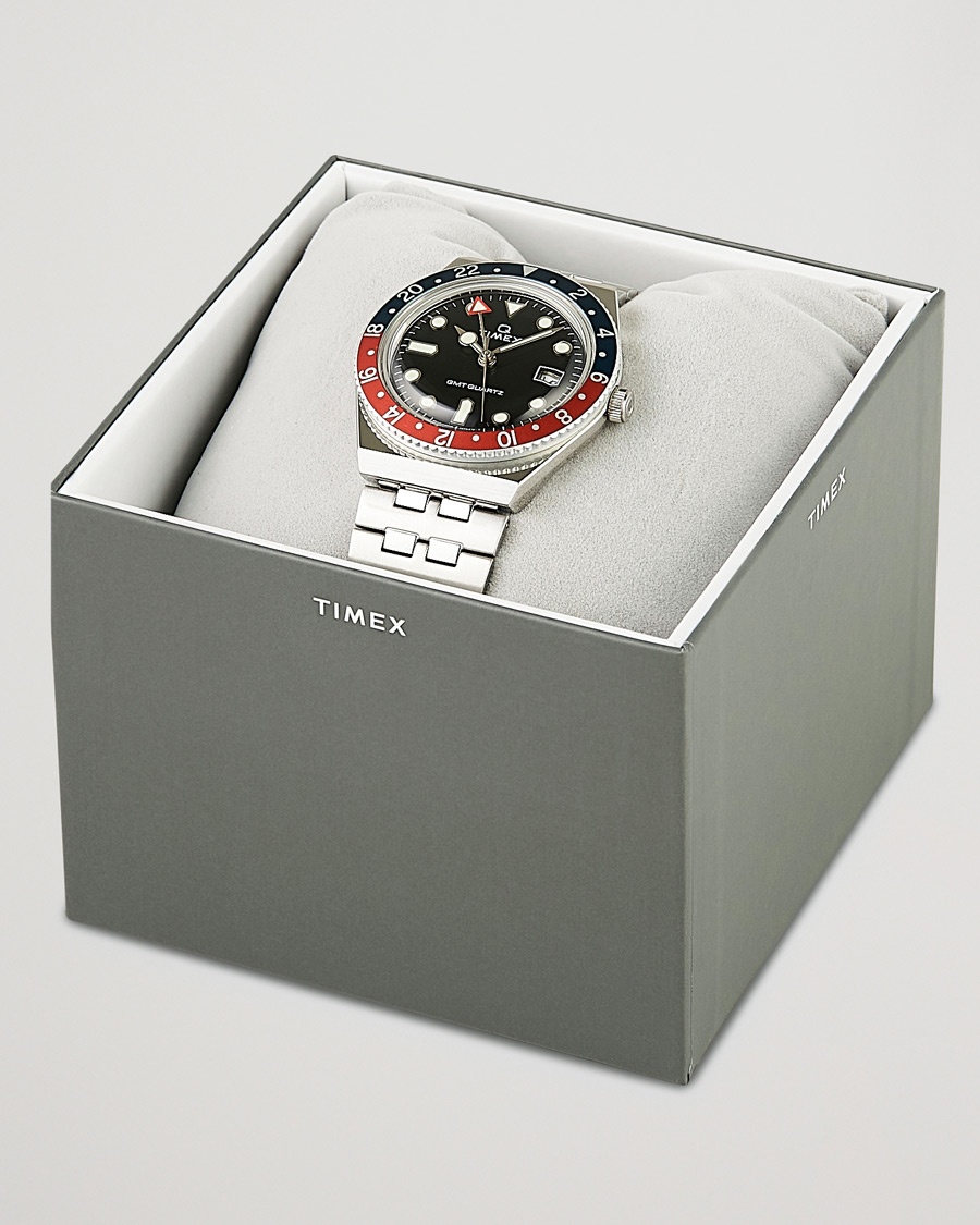 Homme | Timex Q Diver GMT 38mm Navy/Red | Timex | Q Diver GMT 38mm Navy/Red