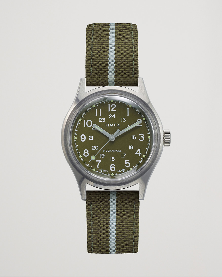 Homme | Timex MK1 Mechanical Watch 36mm Green | Timex | MK1 Mechanical Watch 36mm Green