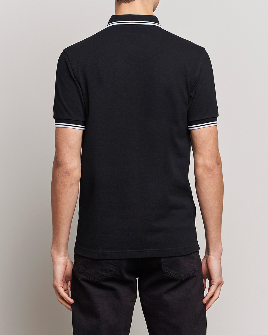 Homme | Polos | Fred Perry | Twin Tipped Polo Shirt Black