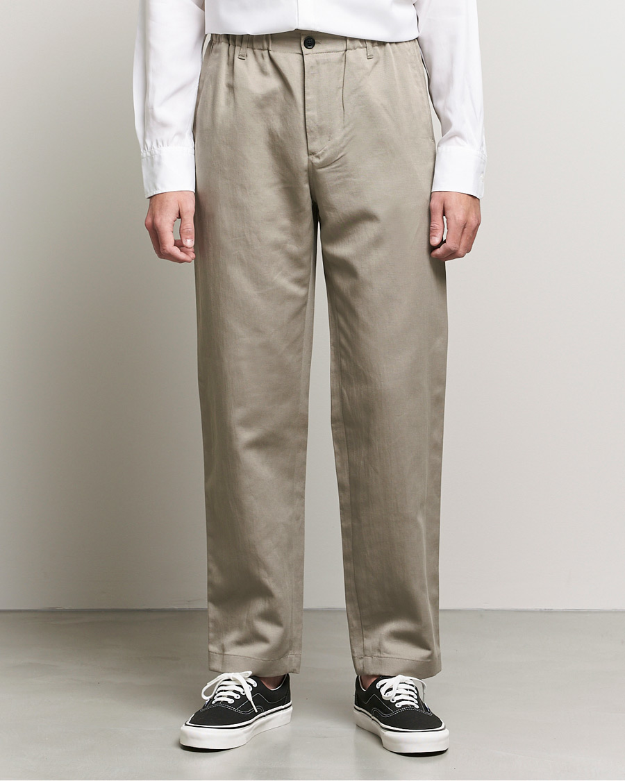 Homme | Pantalons | Filippa K | Odin Linen Trouser Light Taupe