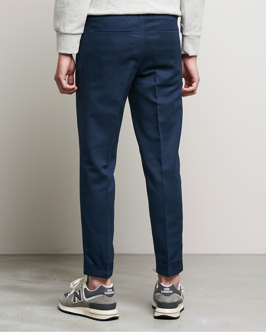 Homme | Pantalons | Filippa K | Terry Linen Trousers Navy