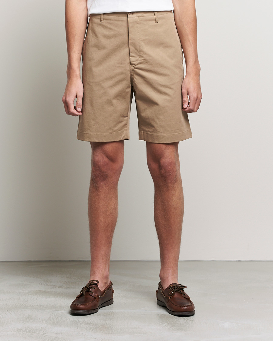 Homme | Shorts | Filippa K | Flynn Cotton Shorts Dark Khaki