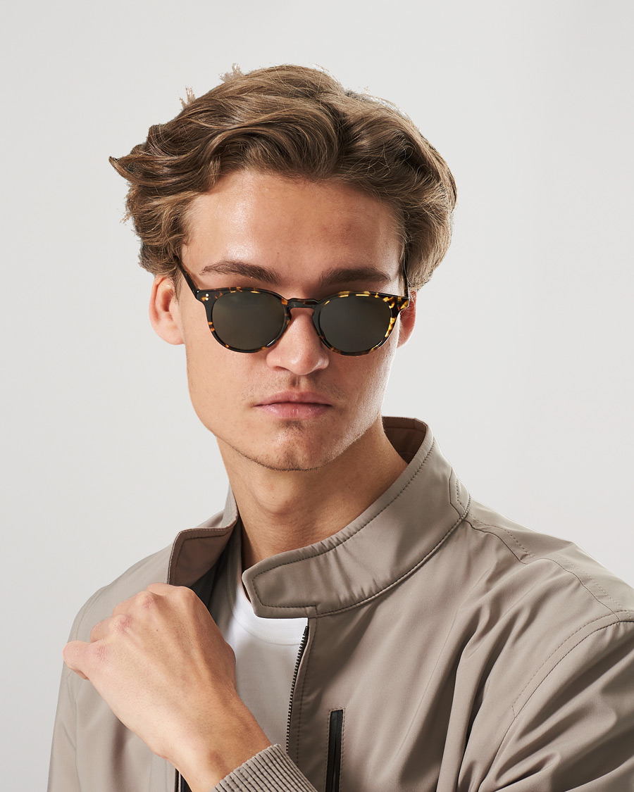 Homme | Garrett Leight Clement Sunglasses Tuscan Tortoise/Pure | Garrett Leight | Clement Sunglasses Tuscan Tortoise/Pure