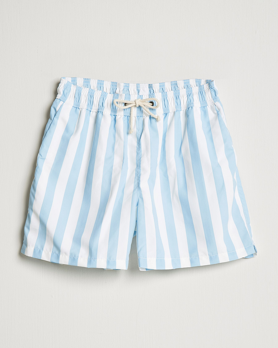 Homme | Maillots De Bain | Ripa Ripa | Paraggi Striped Swimshorts Light Blue/White