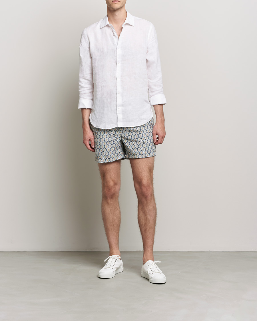 Homme | Ripa Ripa Leaf Printed Swimshorts Light Green | Ripa Ripa | Leaf Printed Swimshorts Light Green