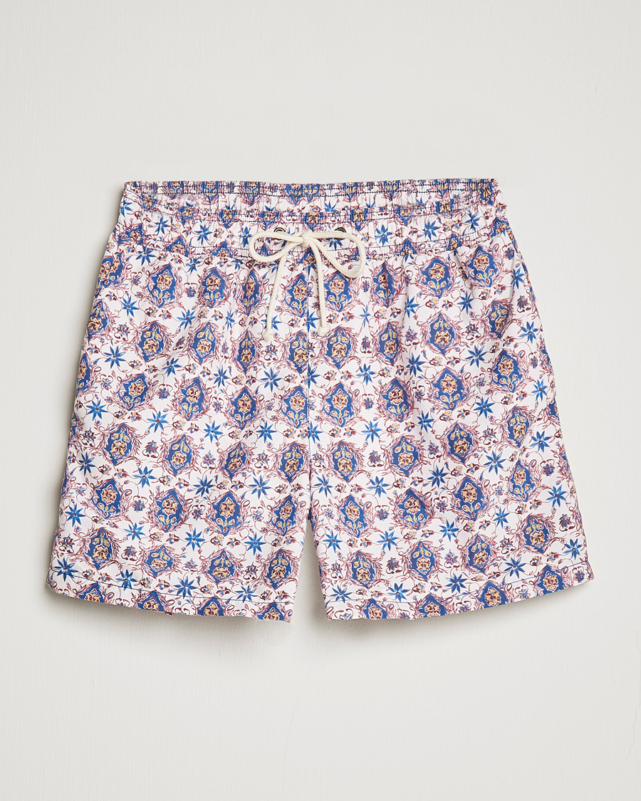 Homme | Maillots De Bain | Ripa Ripa | Printed Swimshorts Offwhite/Blue