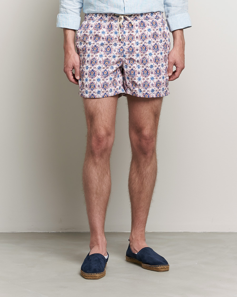 Homme | Maillots De Bain | Ripa Ripa | Printed Swimshorts Offwhite/Blue
