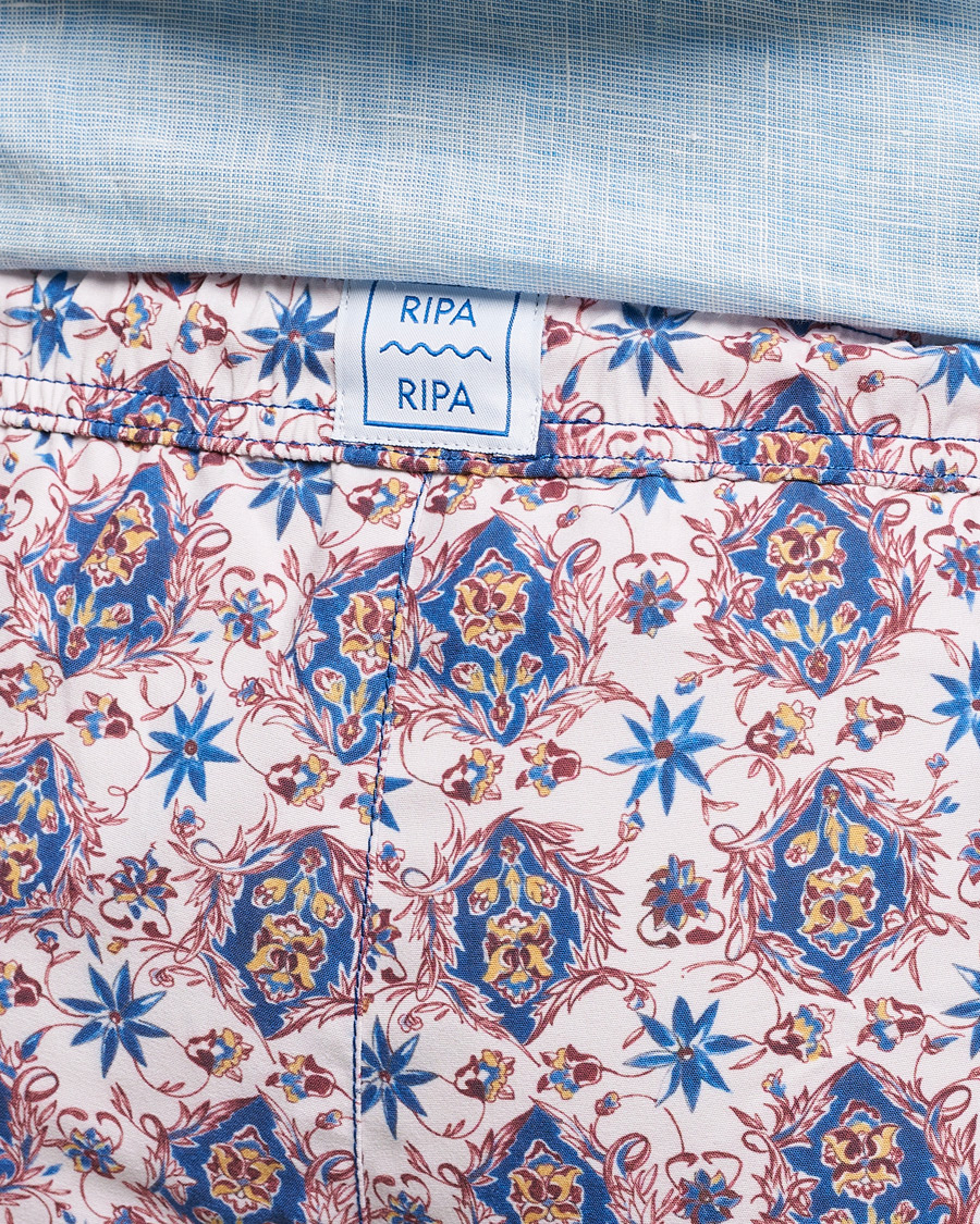 Homme | Maillots De Bain | Ripa Ripa | Printed Swimshorts Offwhite/Blue