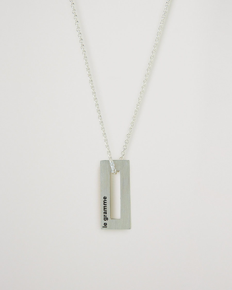 Homme | LE GRAMME Rectangular Necklace Le 1.5 Sterling Silver | LE GRAMME | Rectangular Necklace Le 1.5 Sterling Silver