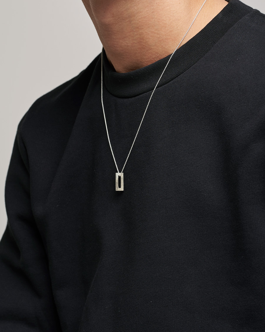 Homme | Sections | LE GRAMME | Rectangular Necklace Le 1.5 Sterling Silver